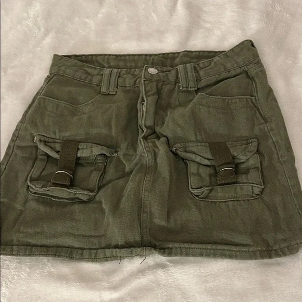 Olive Green Women's Cargo Shorts